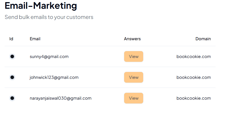 Multi-domain campaign interface