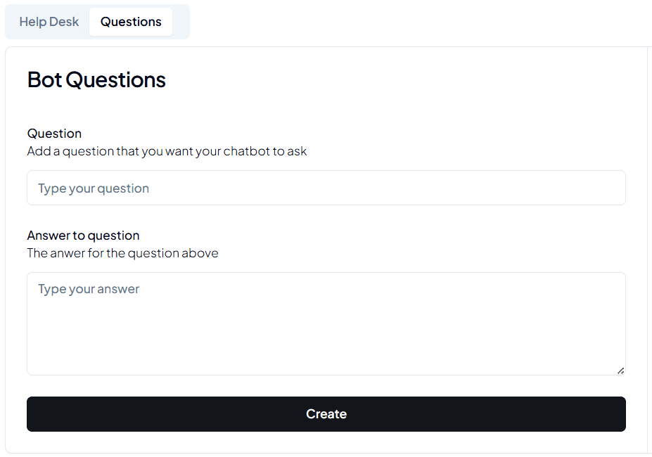 Lead qualification interface